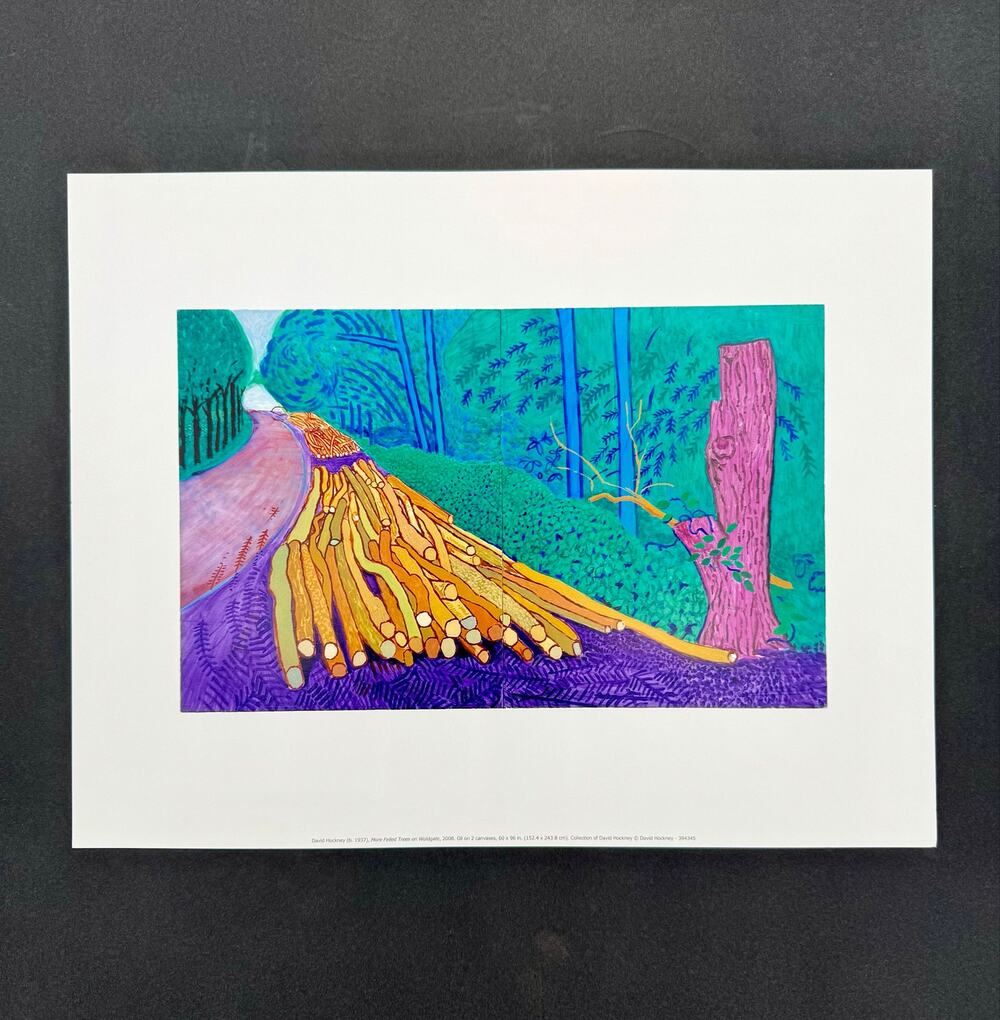 David Hockney 1937-2026 Exhibition Collection - Set of 3 Matted Prints